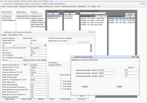 nouvelle gestion simultanée de 3 tva dans la gestion et facturation des honoraires pour Architecte et Bureaux d'Etudes Gescant pour mac et pc windows V14.03