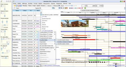 planning chantier Faberplan 11.13