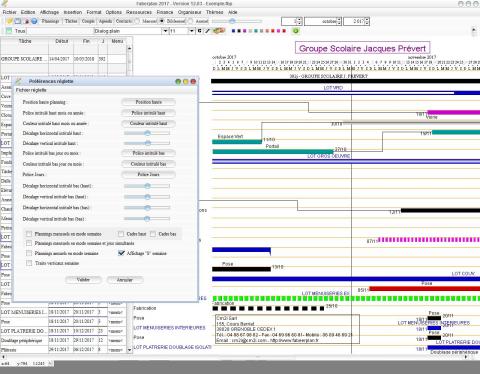 nouveau logiciel planning Faberplan V13.03