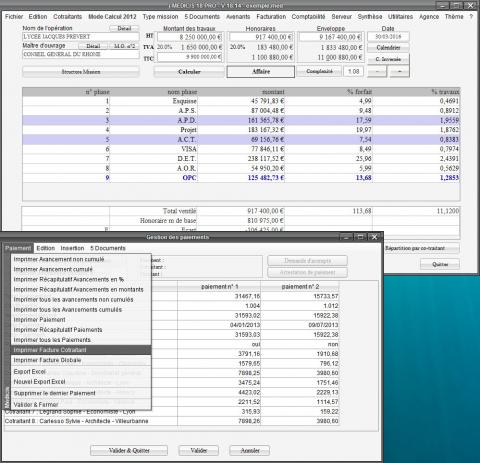 facturation cotraitant Médicis 18.14