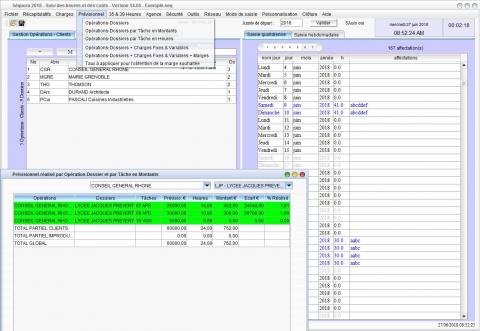 nouvelle version 14.05 du logiciel de gestion des temps passés, pointage des heures, suivi des coûts Séquora pour Mac et PC