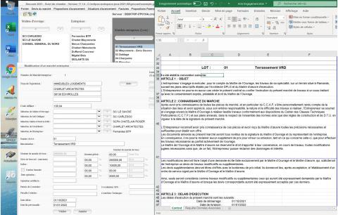 Amélioration de la fusion des données gescant avec l'Acte d'Engagement intégré au logiciel v17.14