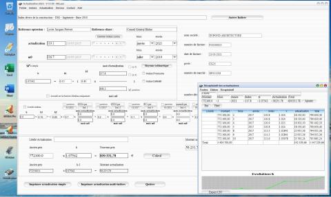 mise à jour du logiciel d'Actualisation des Prix Mac et PC v17.06 avec plus de 10 500 sériés d'indices à jour