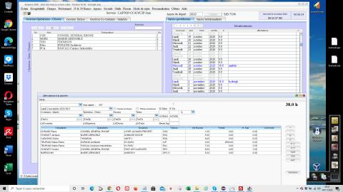 gestion des affectations d'heures ou de jours de la gestion des temps passés du pointage des heures Séquora 16.06