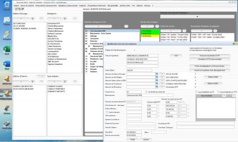 amélioration de la gestion des lots du marché du logiciel de suivi de chantier Gescant Mac et PC v19.10