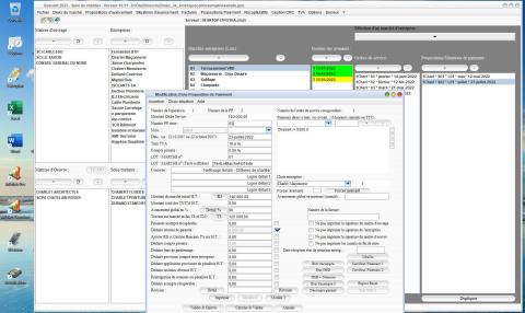 amélioration des situations de paiement du logiciel de suivi de chantier Gescant Mac et PC v19.11