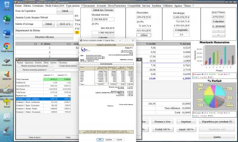 ameélioration du modèle 11 de facture par cotraitant du logiciel de facturation des honoraires de maîtrise d'oeuvre Médicis Mac et PC v25.09