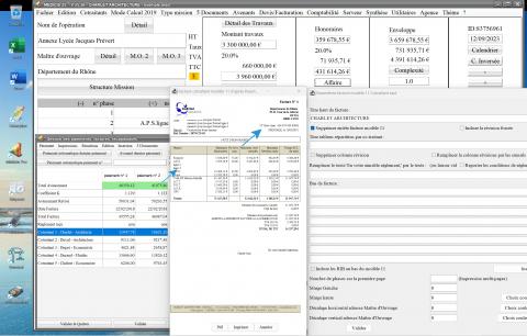amélioration du modèle 11 de facture par cotraitant du logiciel de facturation des honoraires de maîtrise d'oeuvre Médicis Mac et PC v25.26