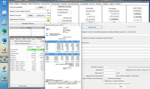 amélioration du modèle 3 de facture phases et cotraitants du logiciel de facturation des honoraires de maîtrise d'oeuvre Médicis Mac et PC v25.17