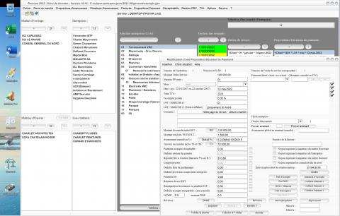 amélioration de la fenêtre des propositions/situations de paiement dans le logiciel de suivi de chantier Gescant Mac et PC v19.16