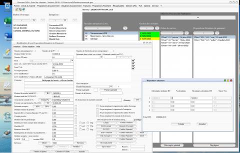 amélioration de la gestion multi taux de tva sur les situations du logiciel de suivi de chantier Gescant Mac et PC v20.09