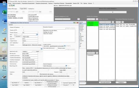 Amélioration de la gestion des ordres de service dans le logiciel de suivi de chantier Gescant (Mac et PC) version 21.11