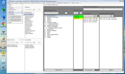 amélioration de l'import d'entreprises et de sous-traitants dans le logiciel de suivi de chantier Gescant Mac et PC v19.05
