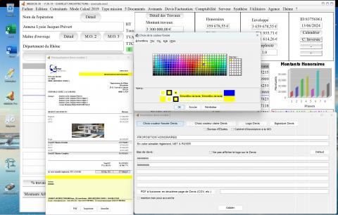 amélioration du modèle 2 de devis du logiciel de gestion d'honoraires Architecte Médicis Mac et PC v26.19