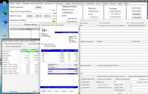 amélioration du modèle 22 de facture du logiciel de facturation des honoraires de maîtrise d'oeuvre Médicis Mac et PC v26.03
