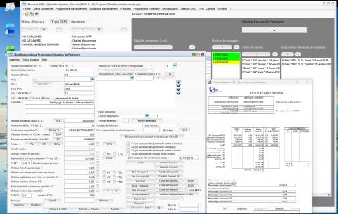 Capture d'écran de l'amélioration du modèle 4 de certificat de paiement dans le logiciel de suivi de chantier Gescant pour Mac et PC, version 2204, destiné aux architectes et professionnels de la maîtrise d'œuvre