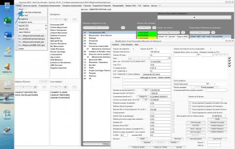 amélioration de l'ouverture d'un suivi de chantier existant dans le logiciel de suivi de chantier Gescant Mac et PC v19.16