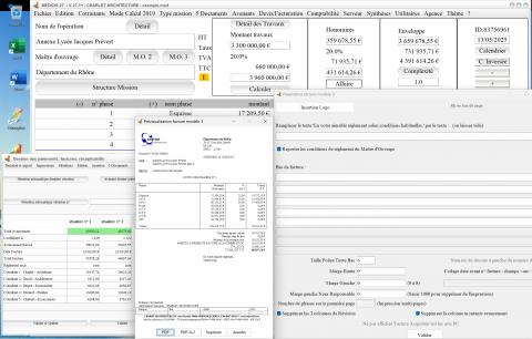 Amélioration de la présentation du modèle 3 de la facture cumulée du logiciel de facturation d’honoraires de maîtrise d’œuvre Médicis (Mac et PC) version 27.11