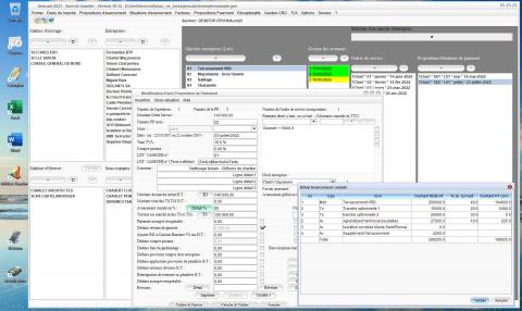 améliorations du détail des avancements dans le logiciel de suivi de chantier Gescant Mac et PC v19.12