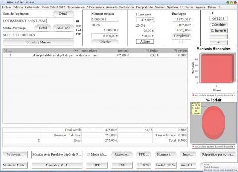 gestion avis préalable au dépôt de permis de construire dans la gestion et facturation Médicis mac et pc