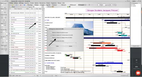 chaînage des tâches planning pro mac catalina et pc windows v15.07 