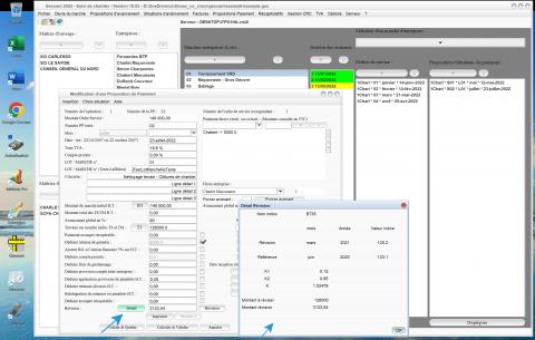 Détail des révisions de prix des situations du logiciel de suivi de chantier Gescant Mac et PC 18.05