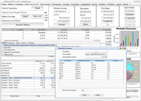 gestion et facturation des honoraires Architectes et Bureaux d'Etudes Médicis Mac et PC