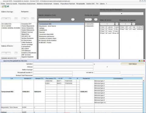 mise à jour gestion de chantier Gescant pour mac et pc v15.07