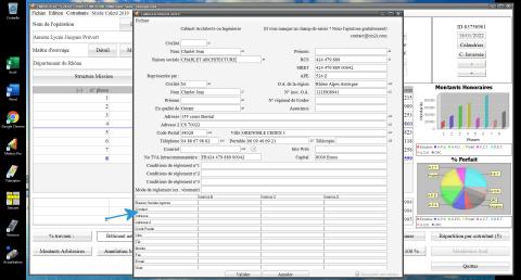 gestion des contacts multi-agences du logiciel de proposition des honoraires de maîtrise d'oeuvre Médicis Mac et PC v24.04