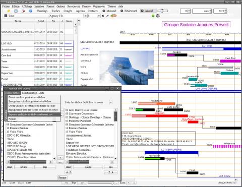 amélioration de la gestion des tâches dans le planning mac et pc faberplan