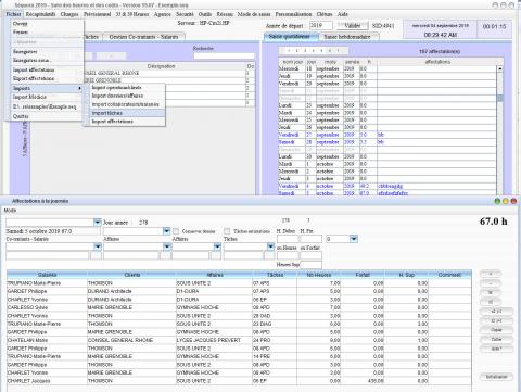 mise à jour de la gestion des temps passés Séquora Mac et PC v15.07