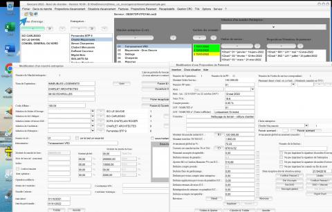 Activation des icônes du logiciel de suivi de chantier et de gestion Gescant Mac et PC v18.08