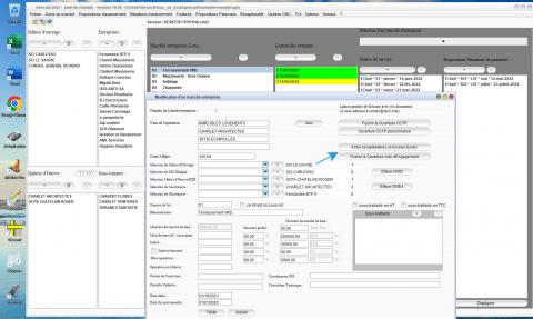 amélioration de la liaison des lots avec l'acte d'engagement dans le logiciel de suivi de chantier Gescant Mac et PC v19.04