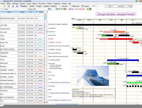 mise à jour 2019 du logiciel de planning faberplan pour mac et pc