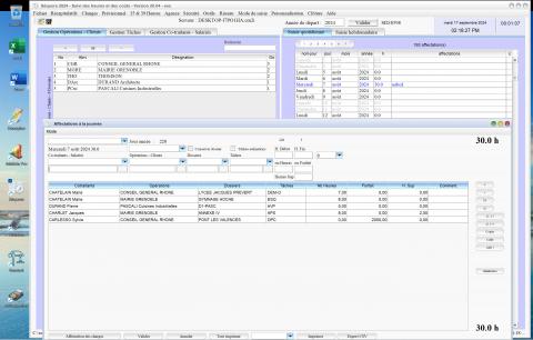 logiciel de pointage des heures de gestion des temps passés et de suivi des coûts Séquora Mac et PC v20.04
