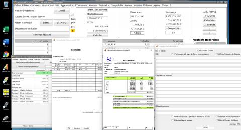 Amélioration du modele 10 de facture de la facturation des honoraires de maîtrise d'oeuvre Médicis Mac et PC v24.08