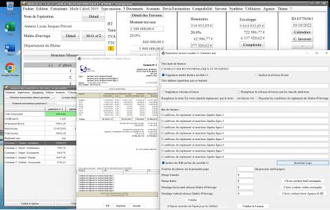 amélioration du modèle 11 de facture par cotraitant du logiciel de facturation des honoraires de maîtrise d'oeuvre Médicis Mac et PC v24.32