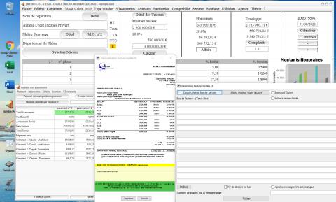 Amélioration du modèle 18 de facture du logiciel de facturation d'honoraires de maîtrise d'oeuvre Médicis 23.29