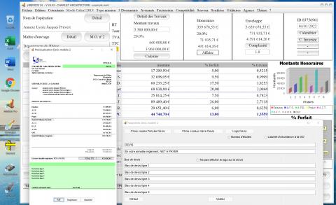 modèle 2 de devis dans le logiciel de proposition d'honoraires de maîtrise d'oeuvre Médicis v24.02