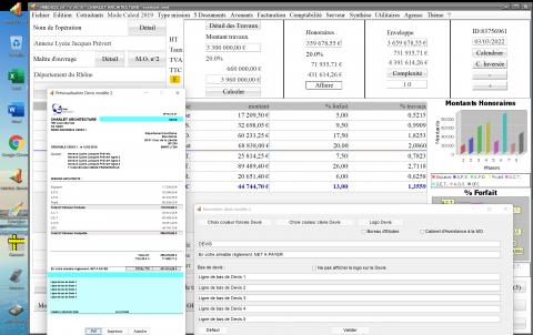 amélioration du modèle 2 de devis du logiciel de proposition d'honoraires de maîtrise d'oeuvre Médicis Mac et PC v24.10