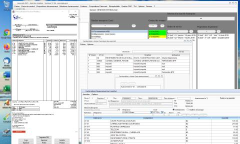 Modèle 2 de Facture du Logiciel de Suivi de Chantier et de Facturation Gescant Mac et PC 17.06