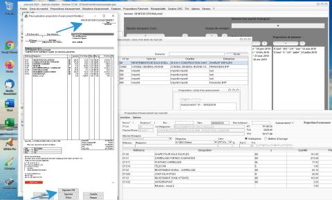 Modèle 2 de Proposition d'Avancement du Logiciel de Suivi de Chantier et Facturation Gescant Mac et PC 17.06