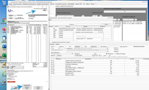 Modèle 2 de Situation d'Avancement du Logiciel de Suivi de Chantier et Facturation Gescant Mac et PC 17.06