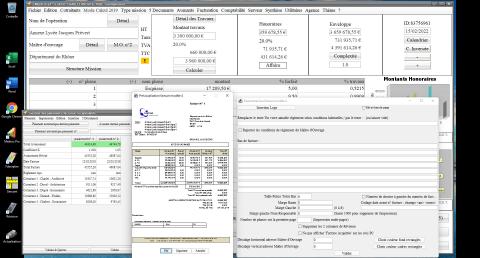 amélioration du modele 4 de facture de la facturation des honoraires de maîtrise d'oeuvre Médicis Mac et PC v24.08
