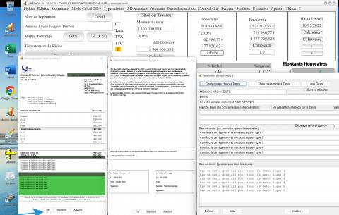 amélioration du modele 5 de devis du logiciel de proposition d'honoraires de Maîtrise d'Oeuvre Médicis Mac et PC v24.20