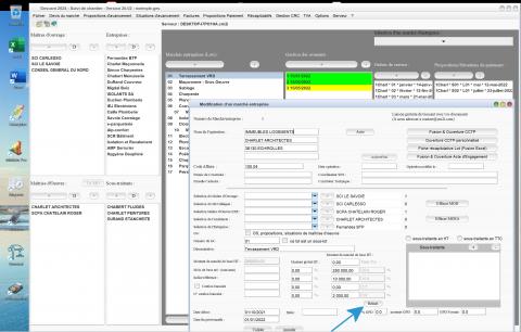 nouveau bouton réinitialisation des taux tva du logiciel de suivi de chantier Gescant Mac et PC v20.02