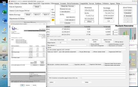 Nouvelle gestion de la multi-TVA dans le modèle 1 du devis du logiciel de proposition d’honoraires de maîtrise d’œuvre Médicis (Mac et PC) version 27.11