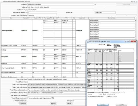 amélioration des récapitulatifs des marchés dans la gestion de chantier gescant pour mac et cp v15.13