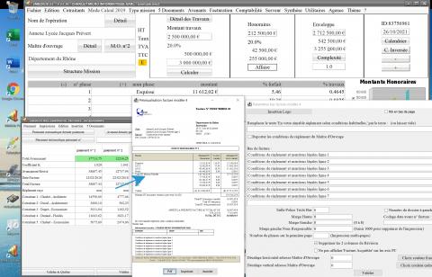 Amélioration de la gestion des sous-totaux du modèle 4 de facture d'honoraires de maîtrise d'oeuvre Médicis Mac et PC 23.36