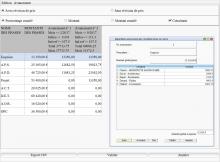 amélioration de la gestion de la répartition par co-traitant des avancements par phase